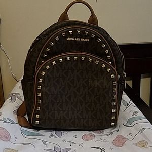 Michael kors Large studded monogram backpack